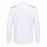 Long-Sleeve White Pilot Shirt – Professional Flight Uniform for Modern Pilots