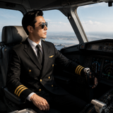 Pilot Uniform Men’s Private Jet Captain Full Uniform Suit Pilot & Male Cabin Crew Airline Aviation Casual Outfit