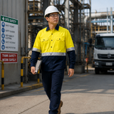 Breathable Reflective Safety Work Shirt with Vents