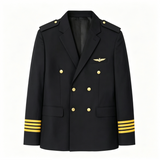 Pilot Uniform Men’s Private Jet Captain Full Uniform Suit Pilot & Male Cabin Crew Airline Aviation Casual Outfit