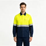 Breathable Reflective Safety Work Shirt with Vents