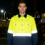Breathable Reflective Safety Work Shirt with Vents