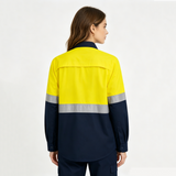 Breathable Reflective Safety Work Shirt with Vents