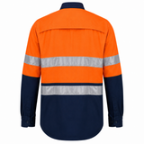 Breathable Reflective Workwear Shirt, Two-Tone Safety Work Shirt